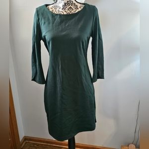 Vince Camuto hunter Green sheeth dress sz 8